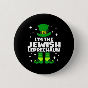 Macaron Rond 5 Cm Funny Irish Jewish Leprechaun Happy St patrick Da