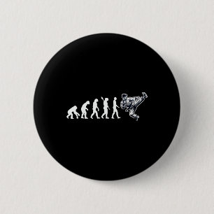 Macaron Rond 5 Cm Funny Karate Evolution Martial Arts Lover Karate B