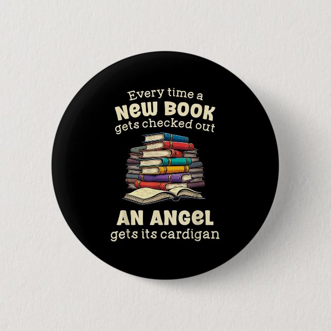 Macaron Rond 5 Cm Funny Librarian Quote For Library Nerd  (Devant)