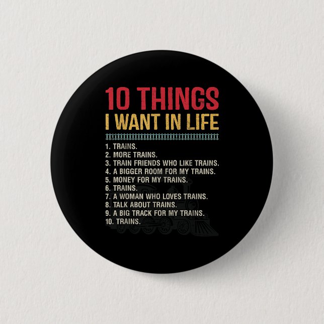 Macaron Rond 5 Cm Funny Model Railroad Conductor Train Lover Locomot (Devant)