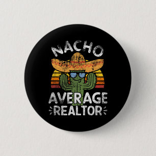 Macaron Rond 5 Cm Funny Nacho Moyenne Realtor Cinco De Mayo Mexicain