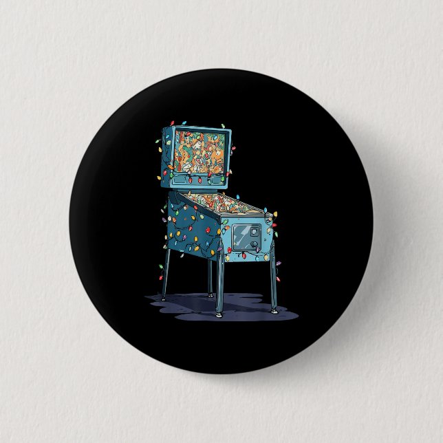 Macaron Rond 5 Cm Funny Nball Machine Christmas Graphics Lights Love (Devant)