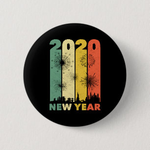 Macaron Rond 5 Cm Funny Nouvel An 2020 Party Matching Famille T S