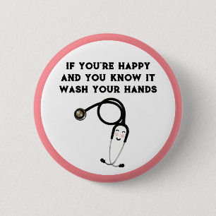Macaron Rond 5 Cm Funny Nurse