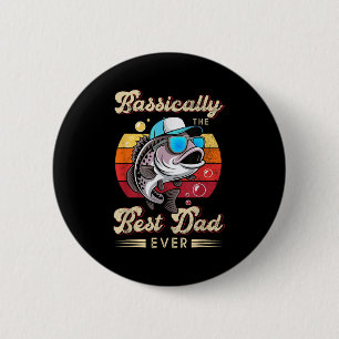 Macaron Rond 5 Cm Funny Pêcheur Meilleur Papa Jamais B Pêcheur Pères