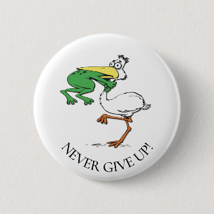 Macaron Rond 5 Cm Funny Pelican