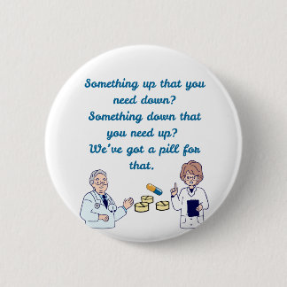 Macaron Rond 5 Cm Funny Pharmacist