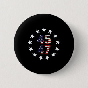 Macaron Rond 5 Cm Funny Qr President Trump Dance Code
