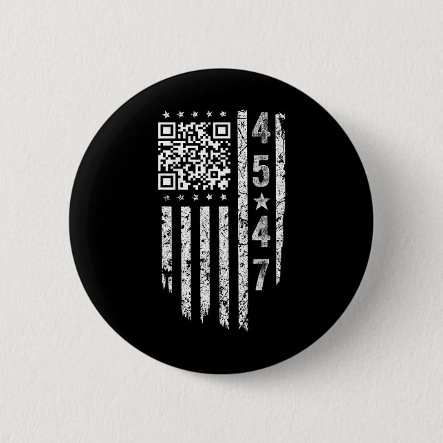 Macaron Rond 5 Cm Funny Qr President Trump Dance Code (Devant)