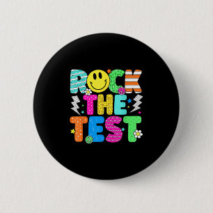 Macaron Rond 5 Cm Funny Rock The Test Test Day Professeur étudiant M