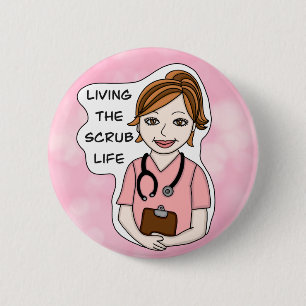 Macaron Rond 5 Cm Funny Scrubs Pun   Nurses Life  
