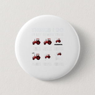 Macaron Rond 5 Cm Funny Tracteurs amoureux 6 choses que je fais en M