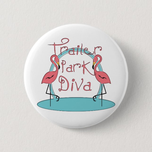 Macaron Rond 5 Cm Funny Trailer Park Shirts et cadeaux (Devant)