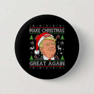 Macaron Rond 5 Cm Funny Trump 2024