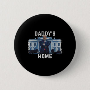 Macaron Rond 5 Cm Funny Trump Daddy’s Home Maison Blanche 2024 1