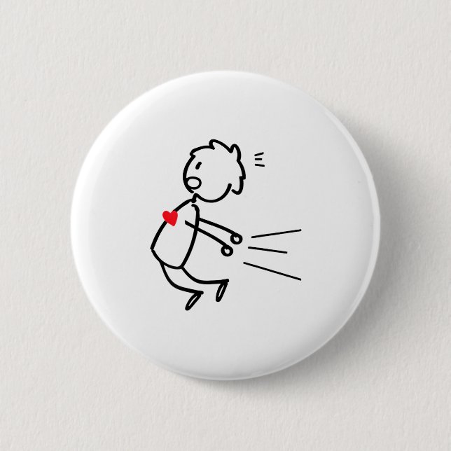 Macaron Rond 5 Cm Funny Valentine’s Day Couple Matching For Men Wome (Devant)