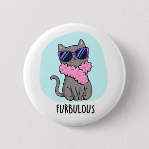 Macaron Rond 5 Cm Furbulant Funny Élégant jeu de chat