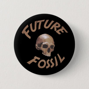 Macaron Rond 5 Cm Futur bouton fossile