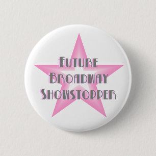Macaron Rond 5 Cm Futur bouton (rose) de numéro sensationnel de