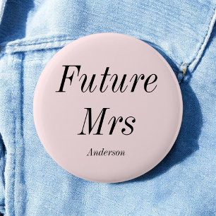 Macaron Rond 5 Cm Futur Mme Blush Pink Bride