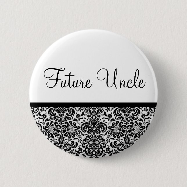 Macaron Rond 5 Cm Futur oncle (Devant)