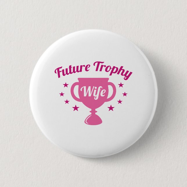 Macaron Rond 5 Cm Future Femme du trophée (Devant)