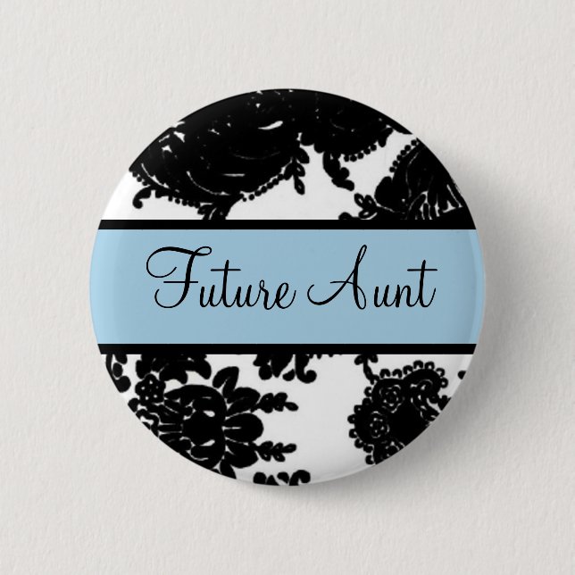 Macaron Rond 5 Cm Future tante (Devant)