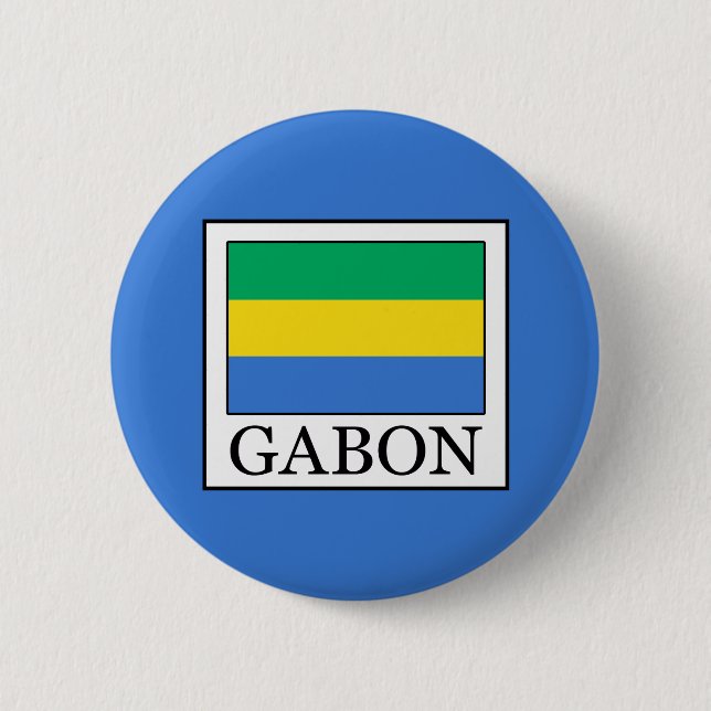 Macaron Rond 5 Cm Gabon (Devant)