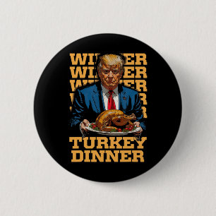 Macaron Rond 5 Cm Gagnant Dîner Turquie Dîner Drôle Trump Thanksgivi