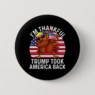 Macaron Rond 5 Cm Gagnante, je remercie Trump Won d'avoir ramené l'A