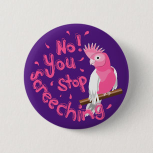 Macaron Rond 5 Cm Galah rose bruyante