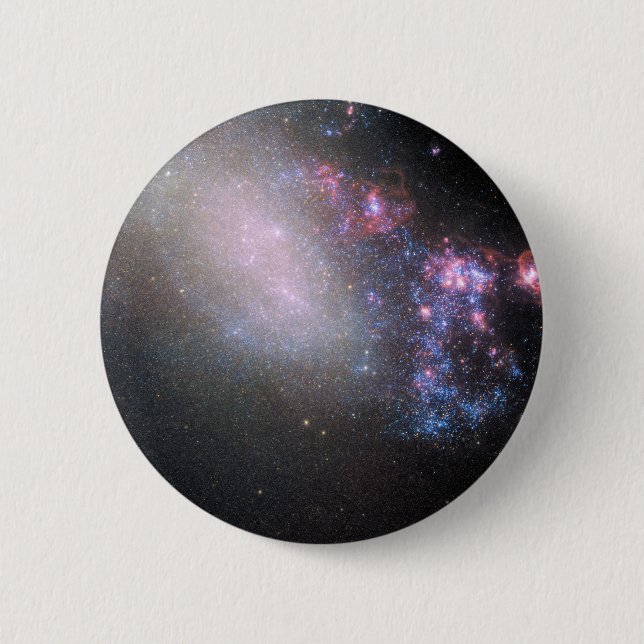 Macaron Rond 5 Cm Galaxie irrégulière Ngc 4485 (Devant)