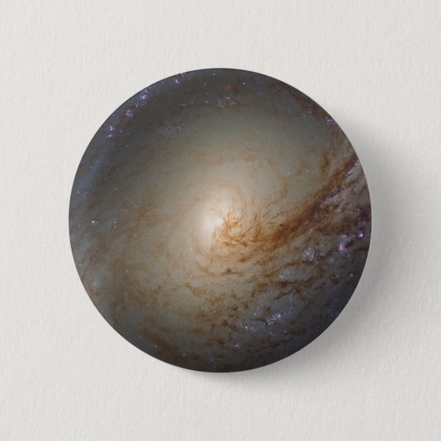 Macaron Rond 5 Cm Galaxie Lenticulaire Barrée Ngc 3368 (Devant)