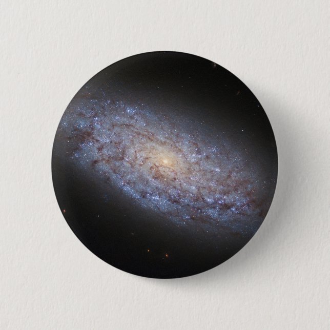 Macaron Rond 5 Cm Galaxie naine Ngc 5949. (Devant)