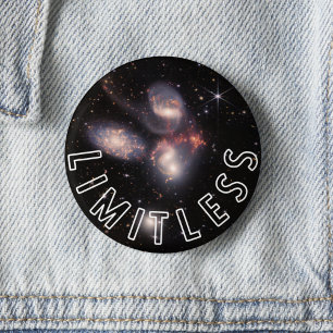 Macaron Rond 5 Cm Galaxie sans limites Inspirationnelle