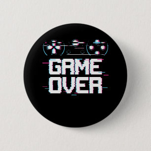 Macaron Rond 5 Cm Gamer de contrôleur Vaporwave de jeu esthétique
