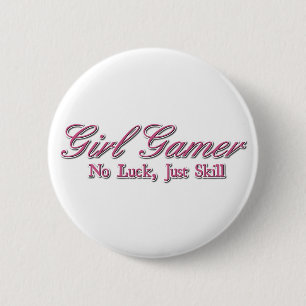 Macaron Rond 5 Cm Gamer fille