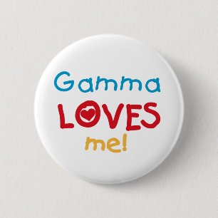 Macaron Rond 5 Cm Gamma aime mes t-shirts et cadeaux