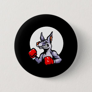 Macaron Rond 5 Cm Gants de boxe Kangaroo Kickboxing Combat Sport Mma