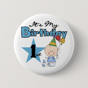 Macaron Rond 5 Cm Garçon C'est mes t-shirts et cadeaux d'anniversair