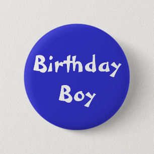 Macaron Rond 5 Cm Garçon d'anniversaire