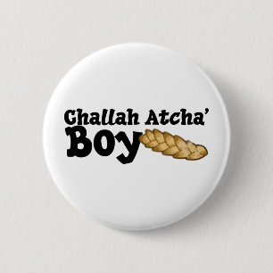 Macaron Rond 5 Cm Garçon d'Atcha de pain du sabbat