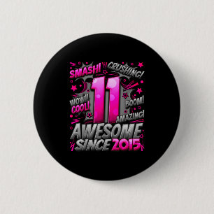 Macaron Rond 5 Cm Garçon de 11 ans pour garçon de 11 ans anniversair
