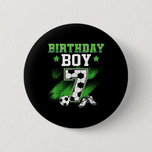 Macaron Rond 5 Cm Garçon de 7 ans pour anniversaire Football Sport 7