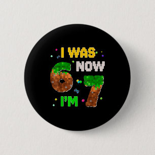 Macaron Rond 5 Cm Garçon de 7 ans Xel Joyeux Anniversaire Était 6 Ma