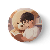 Garçon de la bibliothèque cosy & ours en peluche g
