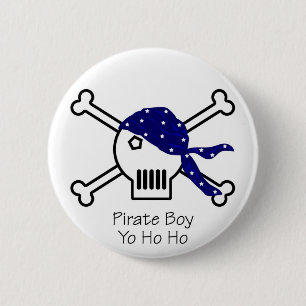 Macaron Rond 5 Cm Garçon de pirate