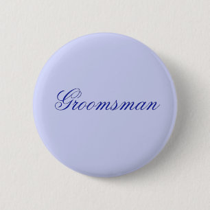 Macaron Rond 5 Cm Garçon d'honneur bleu élégant