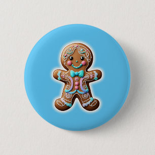 Macaron Rond 5 Cm Garçon en pain d'épices