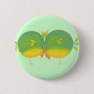 Macaron Rond 5 Cm Garçon et fille Love Brids